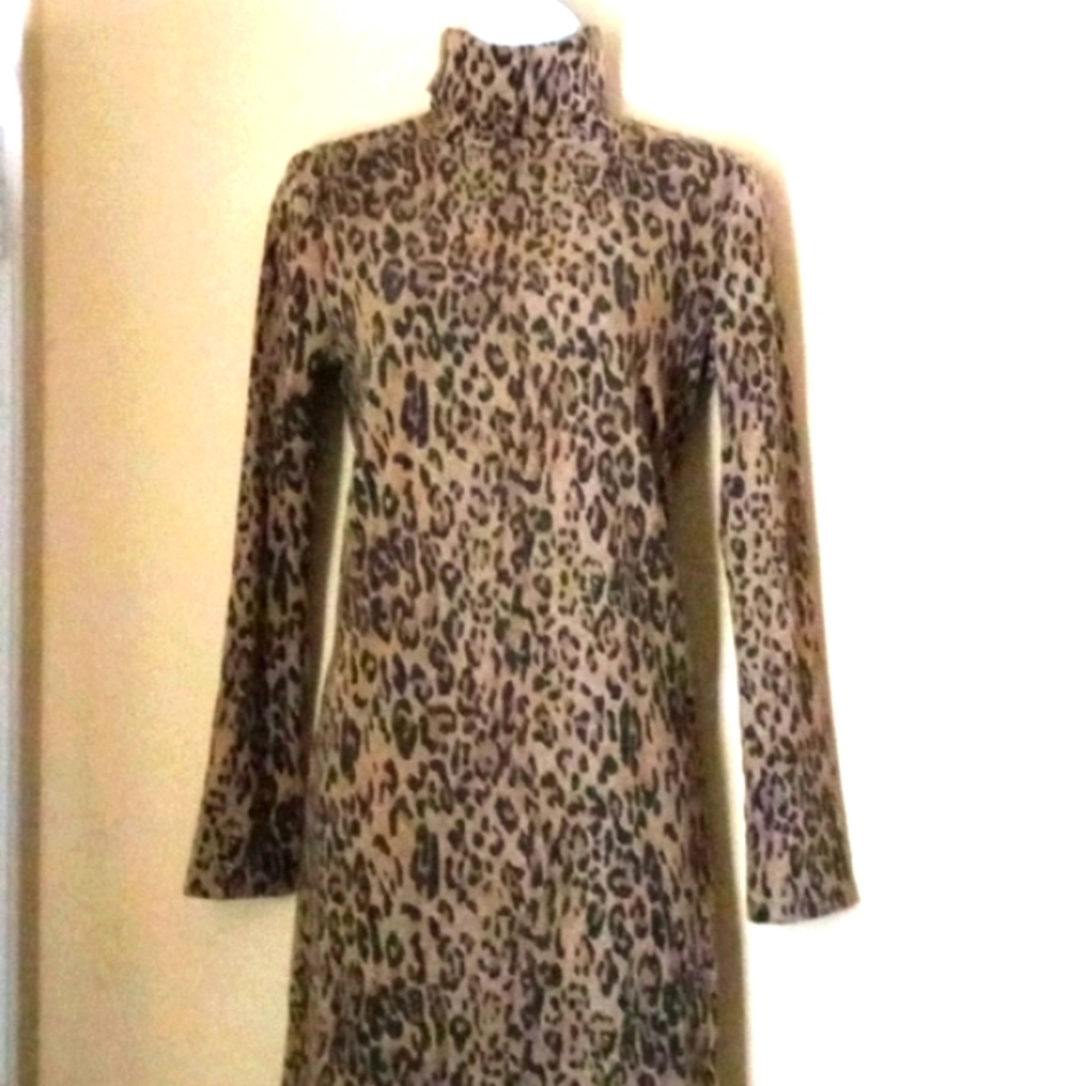 NWT Zara Leopard Print Mini Dress S